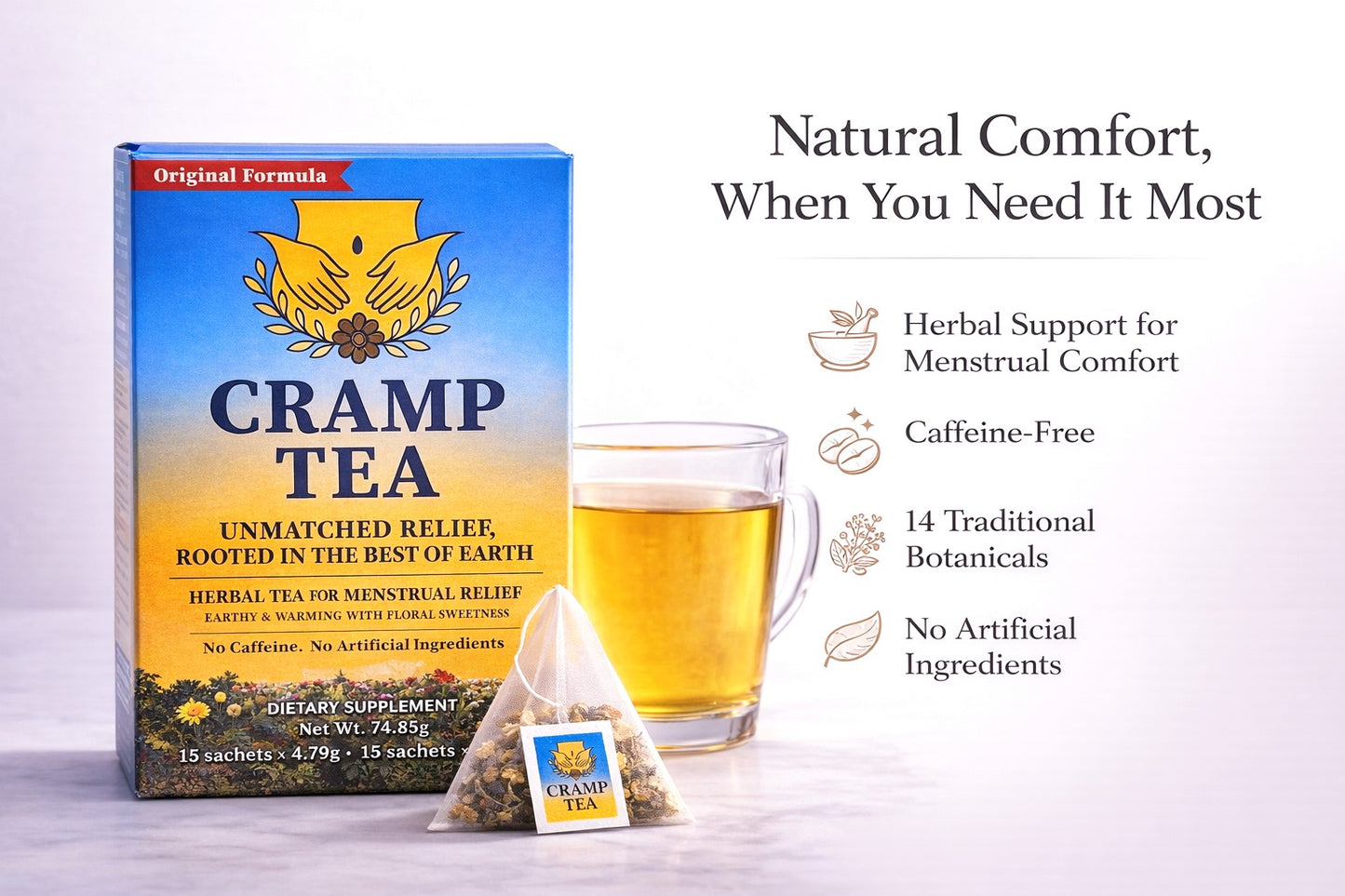 Cramp Tea – Herbal Tea for Menstrual Comfort & Natural Relief