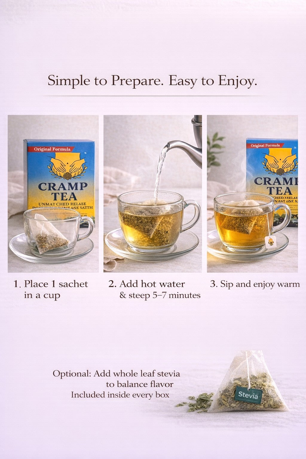 Cramp Tea – Herbal Tea for Menstrual Comfort & Natural Relief